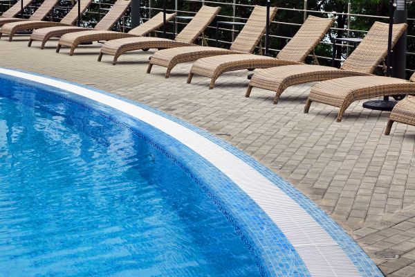 Poolside Hardscaping in Peyton